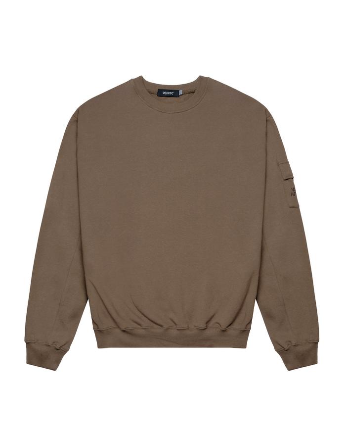 Vearst Affaires Crewneck Arlo Mocca Fleece Pria Sweatshirt Basic