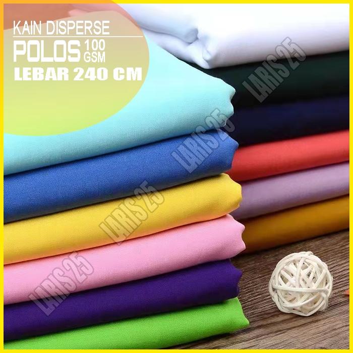 TERMURAH BAHAN KAIN PER ROLL 100 METER TERLARIS KATUN MIKROTEX KAIN WARNA POLOS  DISPERSE KATUN MIKR