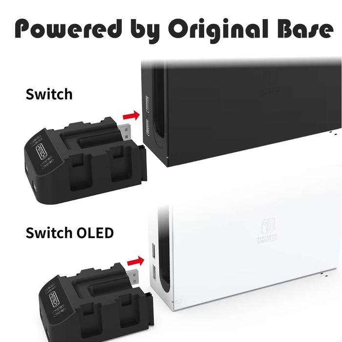 for Nintendo Switch & Oled Joy Con Controller Charger Dock Card Case