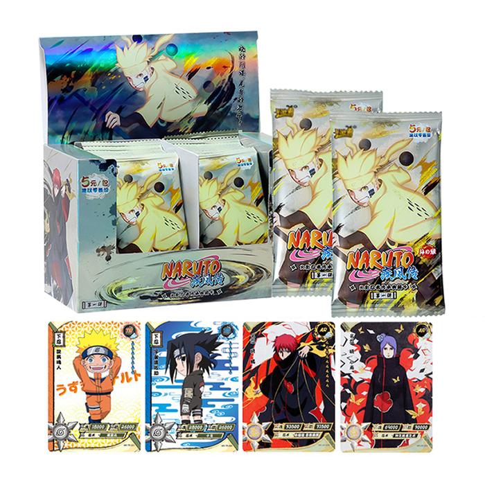 Naruto Cards Box Rare Anime Figure Uzumaki Naruto Cartoon Game
