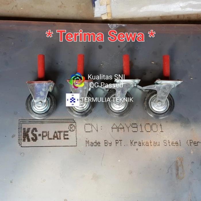 Roda Scaffolding 1 Set, Steger, Perancah, Stager, Castor Tbk