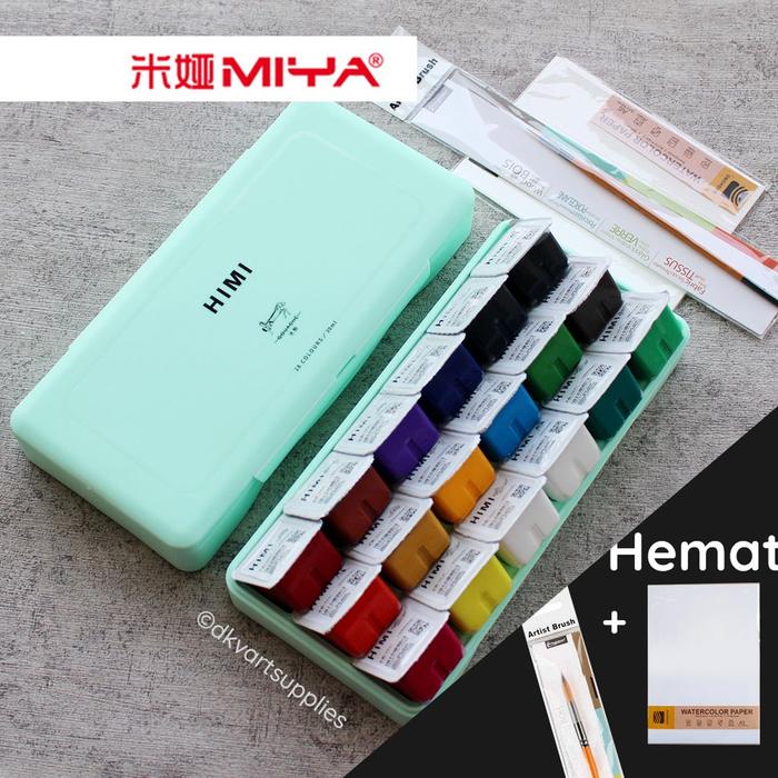 Miya Himi Gouache 18 Warna Colors 30ml