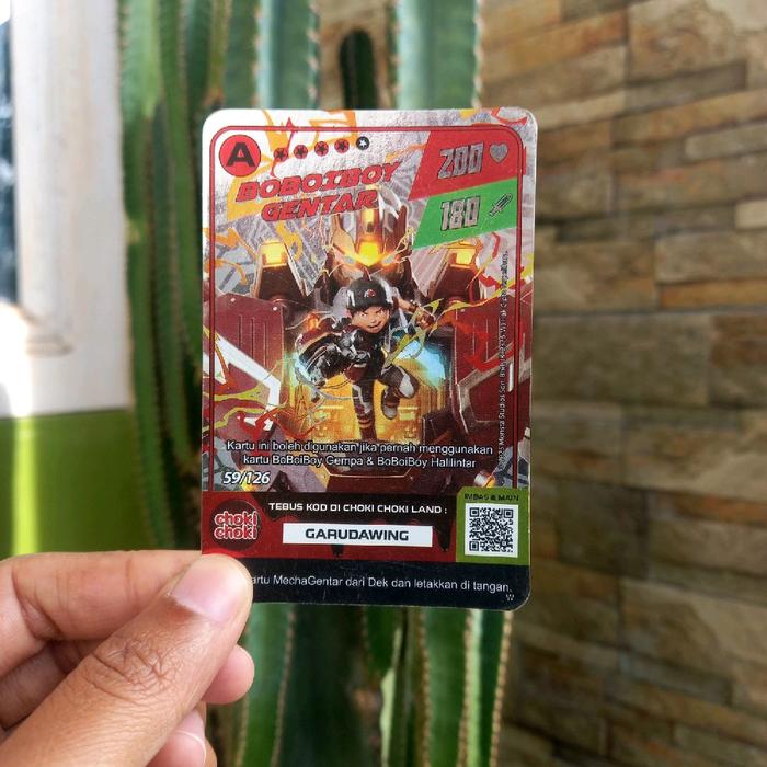 Monsta Galaxy Card Hologram BOBOIBOY GENTAR