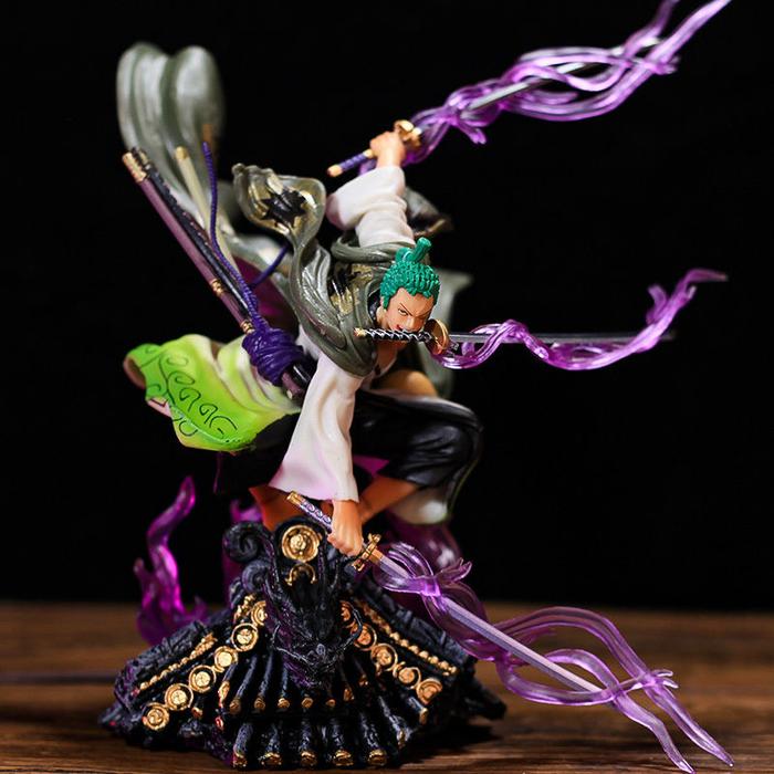 Anime One Piece Roronoa Zoro Figure GK Wano Kingdom Roof Roronoa Zoro