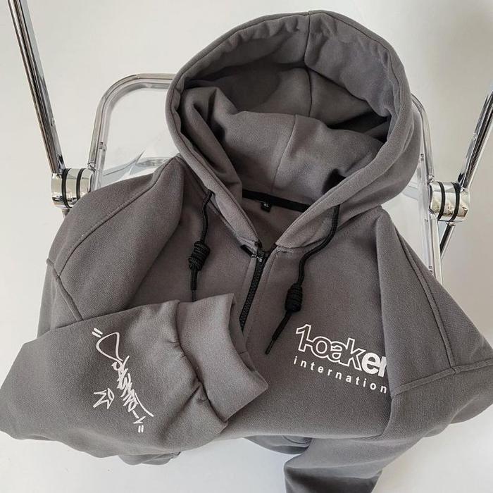 [zolasstoreofficial] Oaker Ziper Hoodie Oversize | Size M.L.XL Oversize | 1oaker Style Korean Oversi