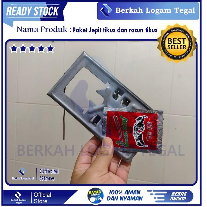 Paket Jepit Tikus+Racun Tikus pembasmi hama