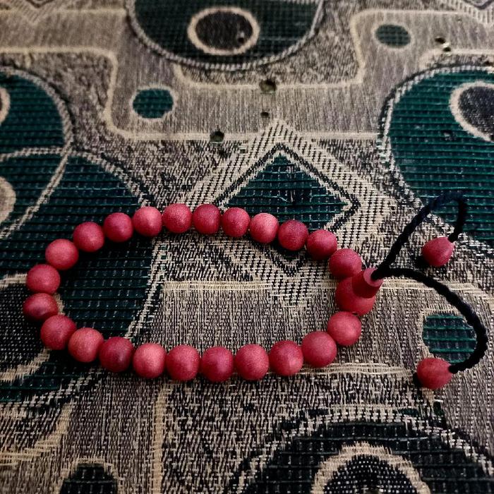 gelang kayu galih kantil merah asli original