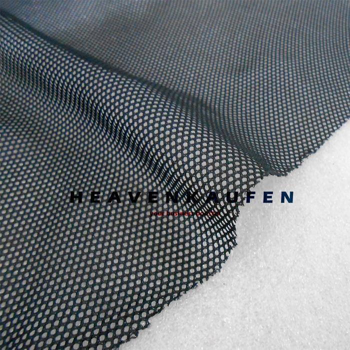 DHA34 - Kain Jaring Jala Lubang Kecil Diameter 1 mm Untuk Furing Jaket Kelambu Dll Warna Hitam Per M