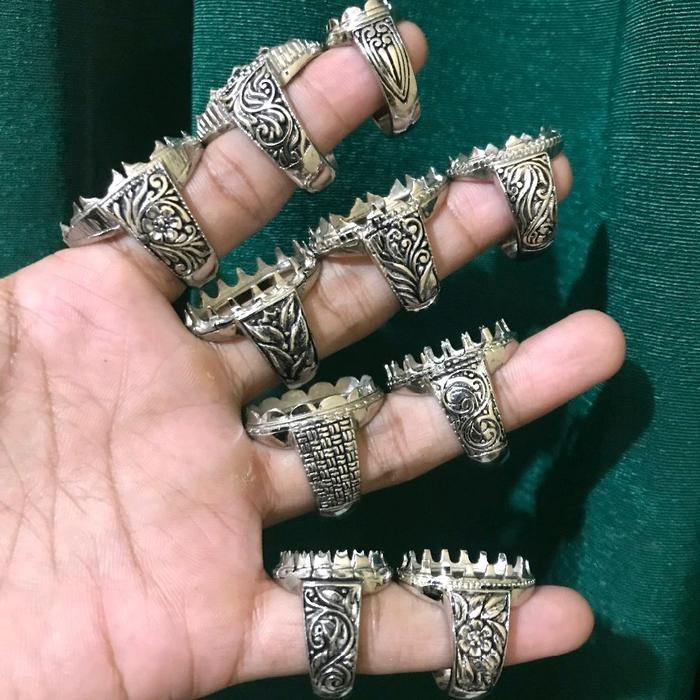 Emban cincin Alpaka Quanjin Ukir