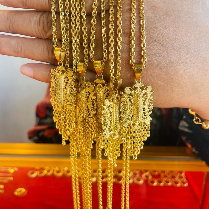 Emas Crum Aceh Mirip Emas Asli - kalung Pintu Aceh Kecil
