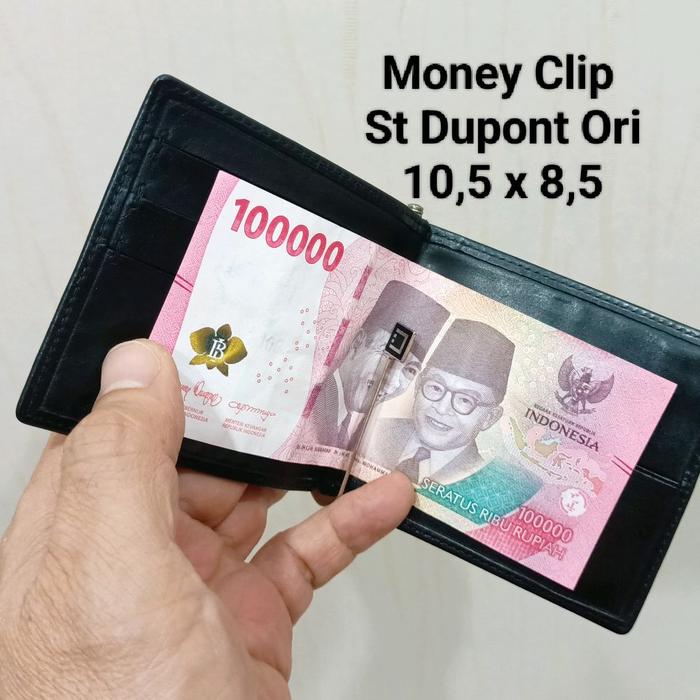 DOMPET MONEY CLIP ST DUPONT ORIGINAL
