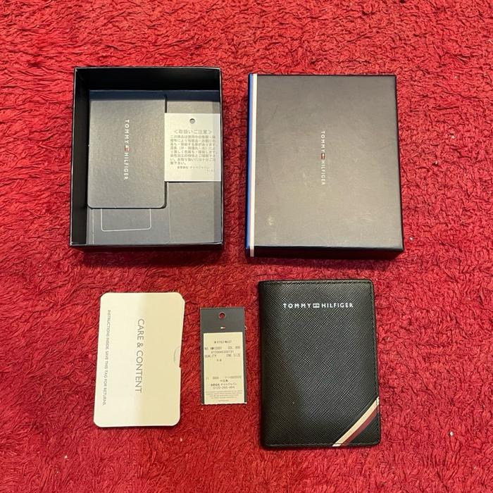 Dompet Pria Tommy Hilfiger AM12007 Original Kulit Asli Model Bifold