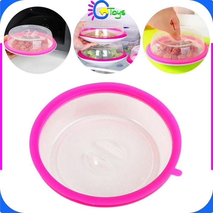 CR-C131 Penutup Piring Mangkok Microwave Tudung Saji Plastik Wadah Saji Makanan Penutup Mangkuk