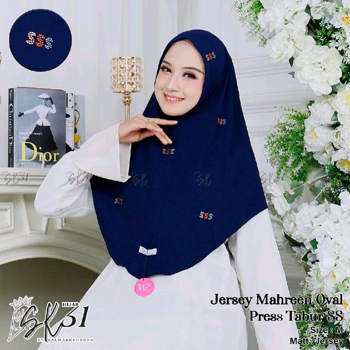 Jilbab Instan SSS Tabur Bahan Jersey untuk Wanita Muslim - Pilihan Modis dan Nyaman - Syari, Kerudun