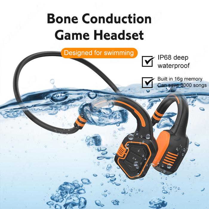 Bluetooth 5.1 Earphones Bone Conduction IPX8 Waterproof TWS Wireless