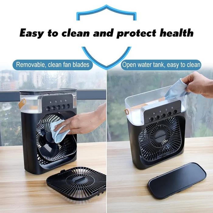 Kipas Pendingin Mini USB Air Cooler Fan LED Diffuser Minimalis Trendi Kekinian VA429