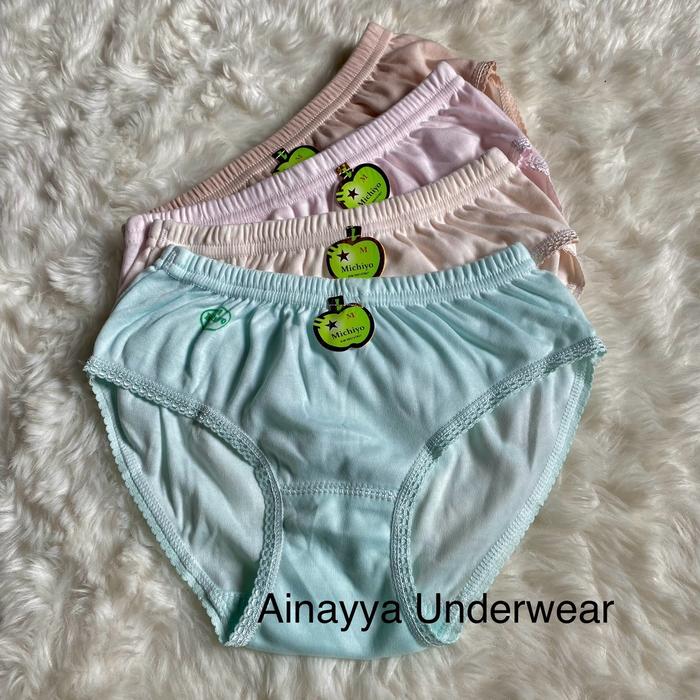 (6pcs) Cd Dewasa Cd wanita MICHIYO original Katun Nyaman