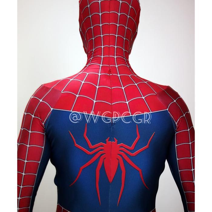 TERLENGKAP kostum suit spiderman raimi tobey maguire webbed 2002
