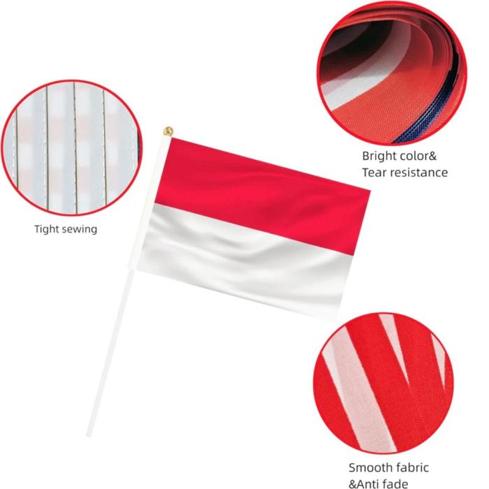 Bendera Merah Putih Indonesia Festival 17 Agustus Renteng Kain Nilon Dirgahayu Kemerderkaan HUT RI /