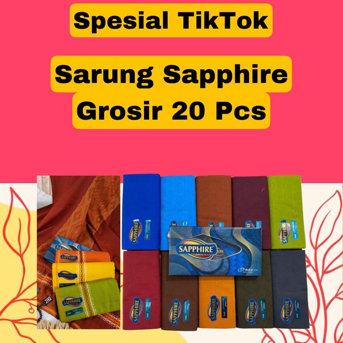 Sarung Sapphire Grosir 1 Kodi 20 Pcs THR