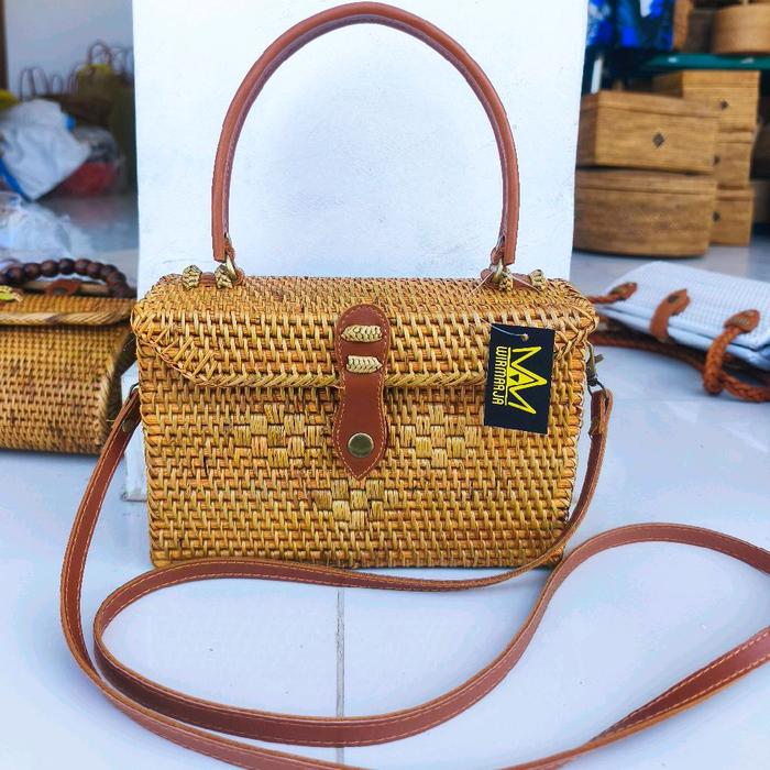 Tas Rotan Ate Malboro Dobel handle