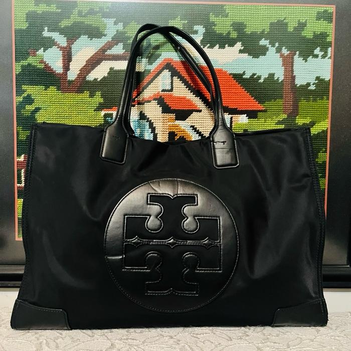 Tas Tote Tory Burch Ella Black - Bekas Second Preloved Original Authentic