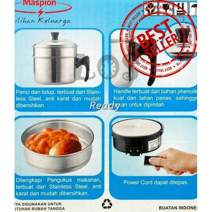 Multi Cooker Maspion MEC-1750 / Alat Masak Serbaguna / Panci Listrik