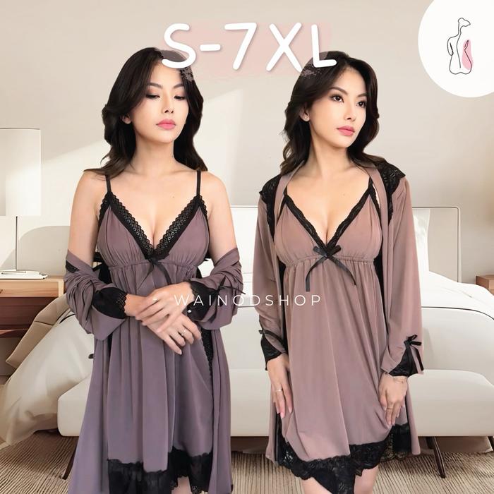 Benita S-7XL Kimono Dan Lingerie Dress PROMO MURAH