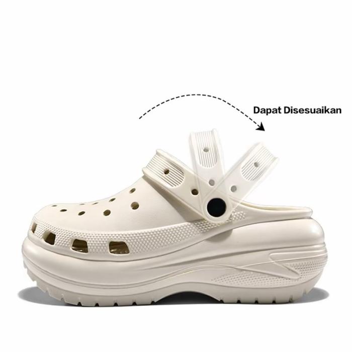 Sandal Wanita Tinggi Bangkok Sendal Slip On Cewek Terbaru 2025 Korean Style Wedges Platform Eva Kare
