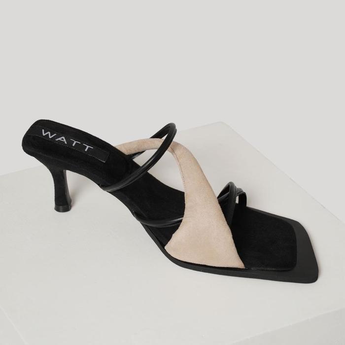 WATT Muscle Tone Ladies Heels - Black Nude