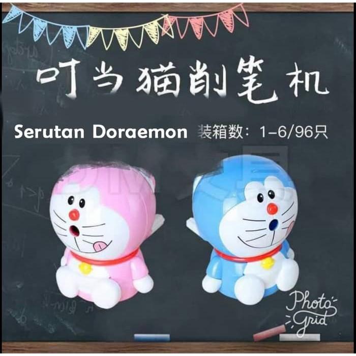 Serutan DORAEMON - Rautan Meja Putar Pensil Karakter Doraemon
