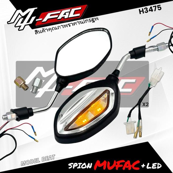 Spion Led Lampu Sein Model Beat Universal Untuk Semua Motor Honda & Yamaha