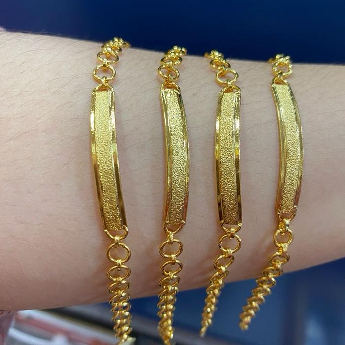 Gelang emas Crum kristal asli Aceh mewah