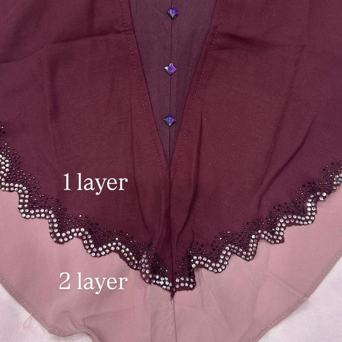 Fabulous colours tudung Malaysia 3 layer