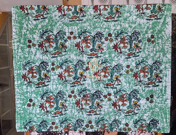 KAIN BATIK TULIS BAKARAN MOTIF MINA TANI KHAS PATI