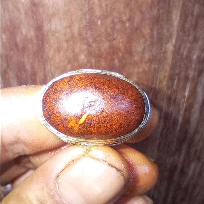 Cincin Akik Galih kayu Bidara puser bumi