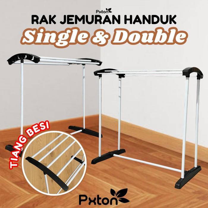 Pxton - Rak jemuran handuk / Jemuran Handuk / Jemuran Pakaian / Jemuran Baju / Jemuran handuk portab