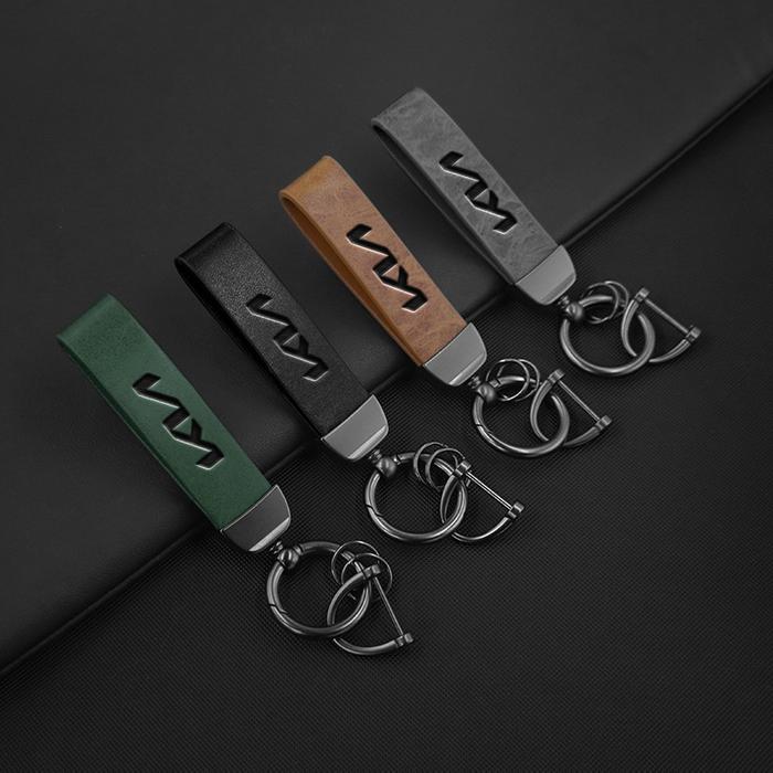 Leather Car Key Chain Anti-Lost Key Rings Pendant Lanyard For Kia Ceed Sportage Picanto Cerato Selto