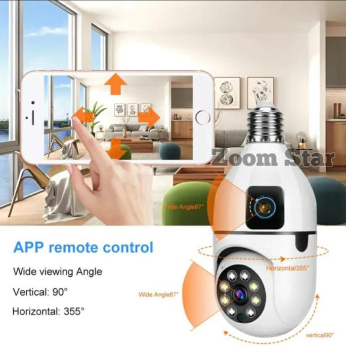 IP Camera Panoramic camera bulb cam CCTV spy camera / kamera bohlam pengintai