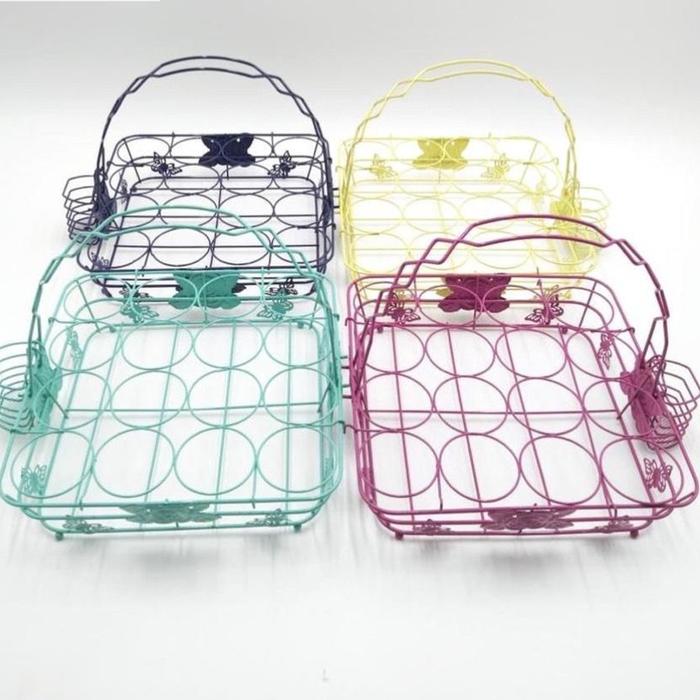 Rak Aqua / Keranjang Tempat Air Mineral Aqua Gelas Homelux