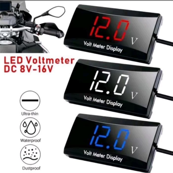 voltmeter aki pengukur daya aki MOTOR murah Car