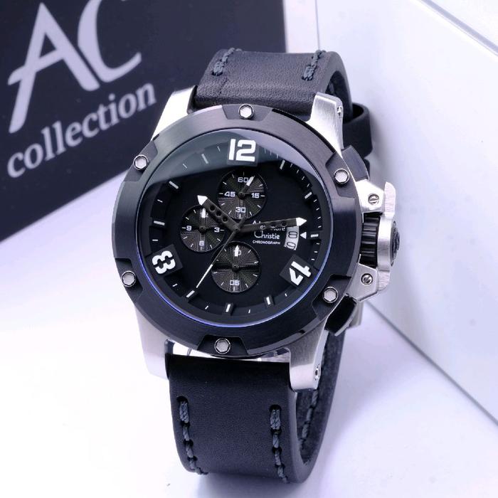 ALEXANDRE CHRISTIE AC 6295 SILVER BLACK. GARANSI RESMI 1TAHUN Watches