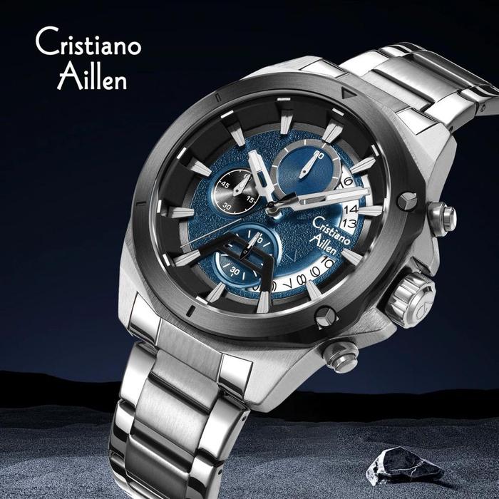 NEW Diskon 80%>>JAM TANGAN PRIA WANITA CRISTIANO AILLEN 8896 ORIGINAL CHRONO AKTIF SEMUA