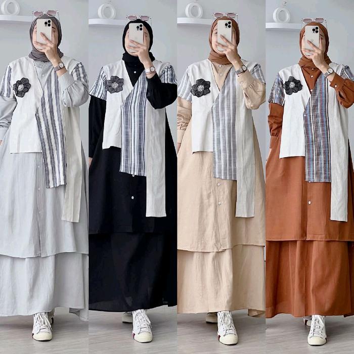 GAMIS DRESS GHANIYA ORI PREMIUM BY GAGIL