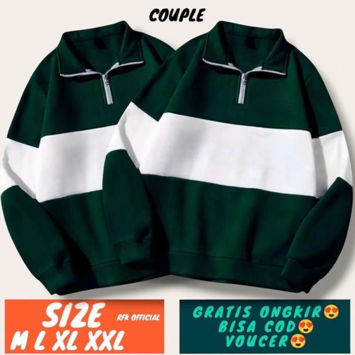 Isi 2 jaket couple/ hoodie couple/ sweeter kekinian 2026 polos