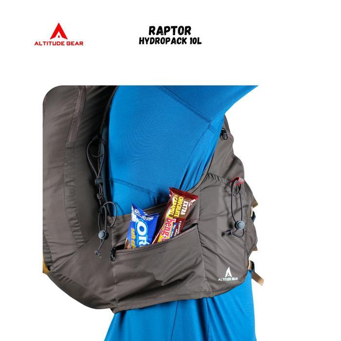 Eiger - hydropack pendaki Trail Running Altitude Gear Raptor 10L Vest Running - Tas Lari - Bag wanit