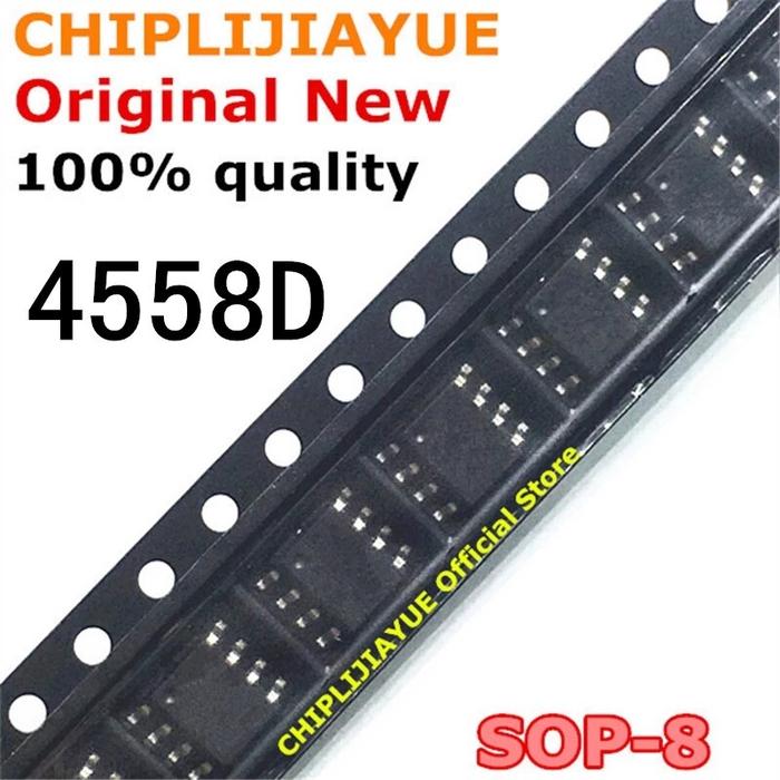 50 Buah 4558D SOP8 JRC4558 SOP SOP NJM4558 4558 SOP-8 SMD Chipset IC