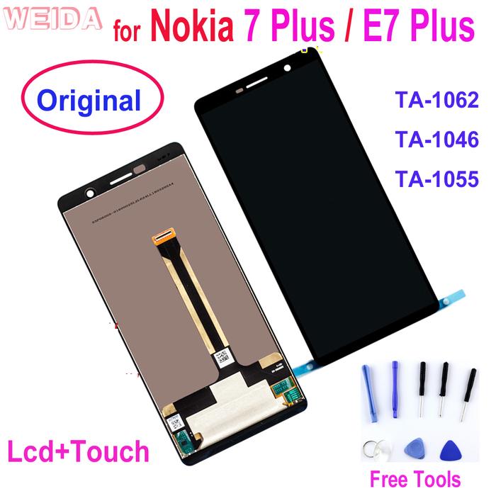 Original LCD for Nokia 7 Plus LCD 7Plus Display Touch Screen TA-1062