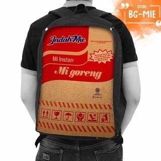 New Tas Ransel Gambar UNIK 3D RETRO LOOK Bag Backpack Uni Motif Gambar Jadul Fashion Memory Kanvas P