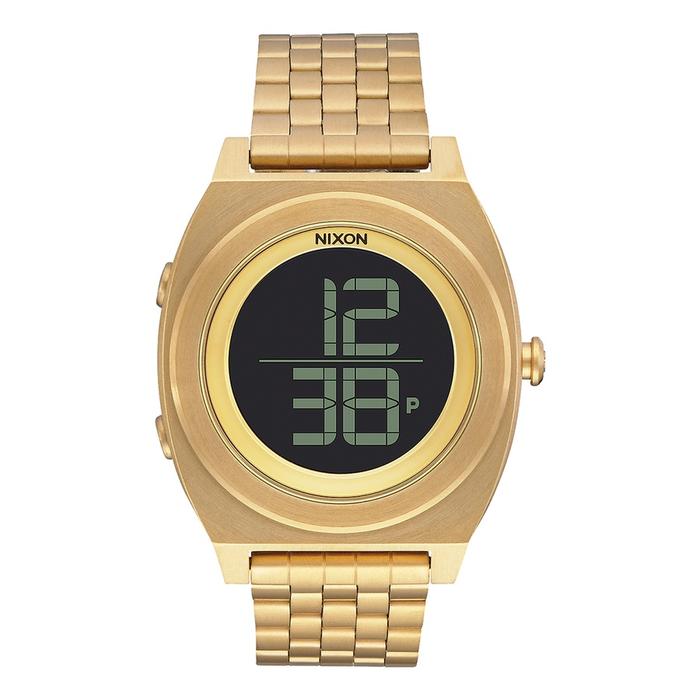 JAM TANGAN PRIA DIGITAL NIXON A948502 TIME TELLER DIGI SS ALL GOLD